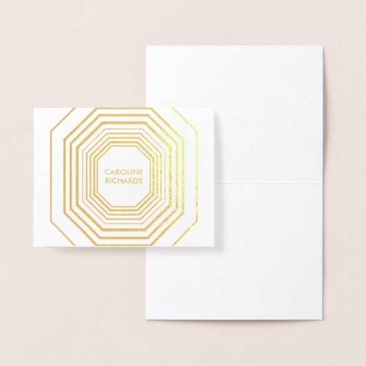 Glam Deko Personalisierte geklappte Karte (Anzeige)