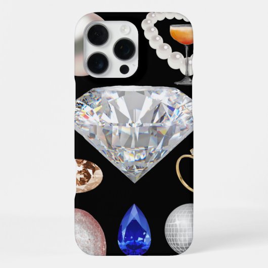 💍 Glam Diamond & Gems ✨ iPhone Hülle (Rückseite)