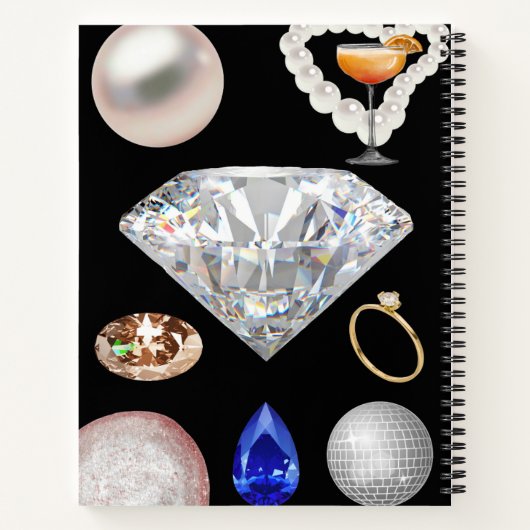 💍 Glam Diamond & Gems ✨ Notizblock (Rückseite)