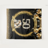 Glam Diamond Numbers Banner mit blush High Heels Wandteppich (Vorderseite (Horizontal))