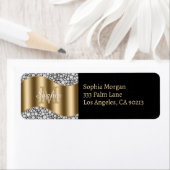 Glam Diamonds, Gold Monogram, Name & Anschrift (Insitu)
