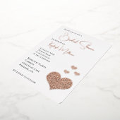 Glam Diamonds Heart Brautparty Folieneinladung (Gedreht)