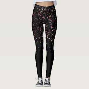 Glam Diva Stylische Farbe Polka Punkte Spritzer Sc Leggings