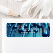 Glam Dripping Blue Glitzer Makeup (Insitu)