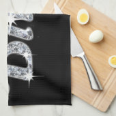 Glam-Druck mit rautendem Design von Imitaten Geschirrtuch (Viertel Falte)