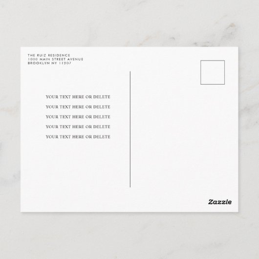 Glam Dusty Blue Silver Glitzer Gown Quinceanera Postkarte (Rückseite)