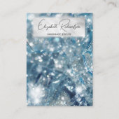 Glam Elegant Blue Crystal Diamond Juwelier Display Visitenkarte (Vorderseite)