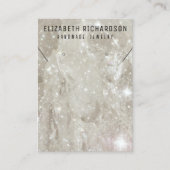 Glam Elegant Crystal Diamond Juwelier Display Visitenkarte (Vorderseite)