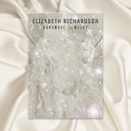 Glam Elegant Crystal Diamond Juwelier Display Visitenkarte