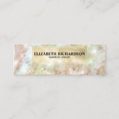 Glam Elegant Luxury Iridescent Juwelier Display Mini Visitenkarte (Vorderseite)