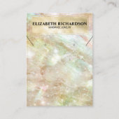 Glam Elegant Luxury Iridescent Juwelier Display Visitenkarte (Vorderseite)