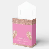 Glam Emerald Pink und Rose Gold Geschenkschachtel (Geöffnet)