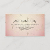 Glam Eye Illustration Stylist Salon Visitenkarte (Rückseite)