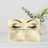 Glam Eyebrow Lashes Beauty Makeup Certificate Gesc (Stehend Vorderseite)