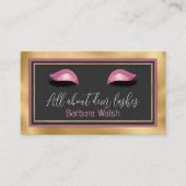 Glam Eyelash Visitenkarte (Vorderseite)