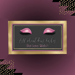 Glam Eyelash Visitenkarte