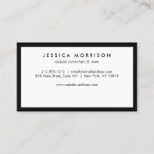 Glam Eyelashes Classic Black and White Loyalty Treuekarte (Rückseite)