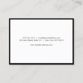 Glam Eyelashes Classic Lash Salon Aftercare Card Visitenkarte (Rückseite)