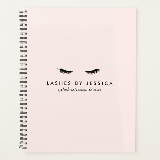 Glam Eyelashes Classic Pink Terminkalender Planer (Vorderseite)