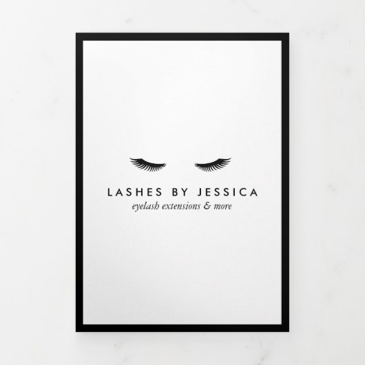 Glam Eyelashes Extensions Salon Broschüre (Cover)