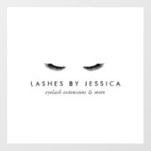 Glam Eyelashes Fensteraufkleber (Blatt)