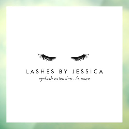 Glam Eyelashes Fensteraufkleber (Blatt 3)