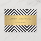 Glam Eyelashes mit Bold Pattern Aftercare Card Visitenkarte (Rückseite)