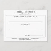 Glam Eyelashes mit feinem Musterzertifikat (Rückseite)