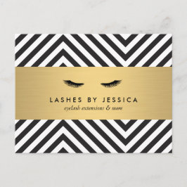 Glam Eyelashes mit fett formatierter Postkarte