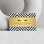 Glam Eyelashes mit fett-Pattern-Visitenkarten Visitenkarte