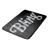 Glam Fake Diamant funkelnde Textgestaltung Badematte (Schrägansicht)