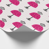 Glam Fashion Diva Birthday Party Geschenkpapier (Ecke)