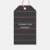 Glam Fashion Diva Birthday Party Guest Fevor Geschenkanhänger (Rückseite)