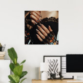 Glam Fashion Luxus Sommernagel Kunst Foto Poster (Heimbüro)