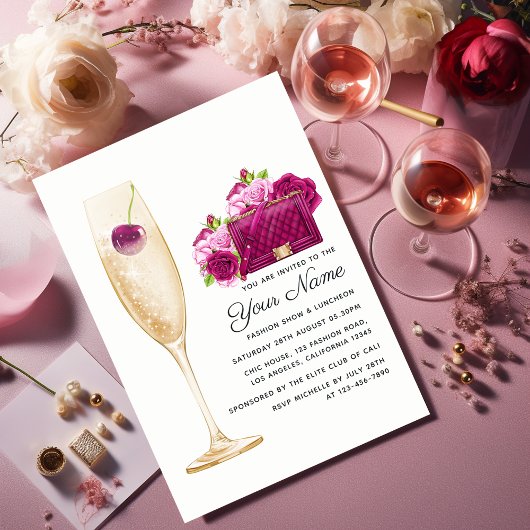 Glam Fashion Show Einladung