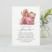 Glam Fashion Show Einladung (Stehend Vorderseite)