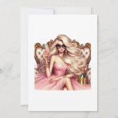 Glam Fashion Show Einladung (Rückseite)