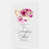 Glam Fashion Show Willkommen Acrylschild (Winkel)