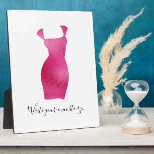 Glam Feminine Silhouette Inspirational Tabletop Fotoplatte