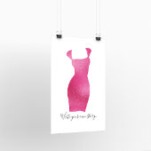 Glam Feminine Silhouette Poster