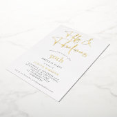 Glam FIfty Fabulous Script Real Folieneinladung (Gedreht)