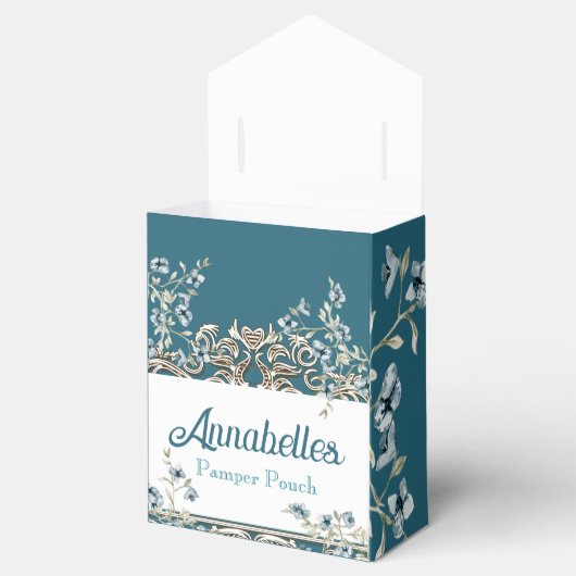 Glam Floral Pamper Party Wellness-Center Day Geschenkschachtel (Geöffnet)