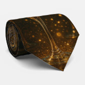 Glam Frohes Neues Jahr Steampunk Champagner Krawatte (Gerollt)
