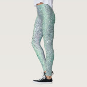 Glam Funkelnd Diamond Snakekin Muster Leggings (Links)