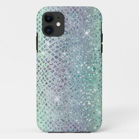 Glam Funkelnd Diamond Snakeskin Muster Case-Mate iPhone Hülle (Rückseite)