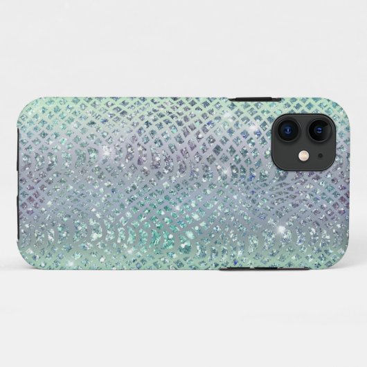 Glam Funkelnd Diamond Snakeskin Muster Case-Mate iPhone Hülle (Rückseite (Horizontal))