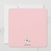 Glam Gender Neutral Whimsical Baby Dusche per E-Ma Einladung (Rückseite)