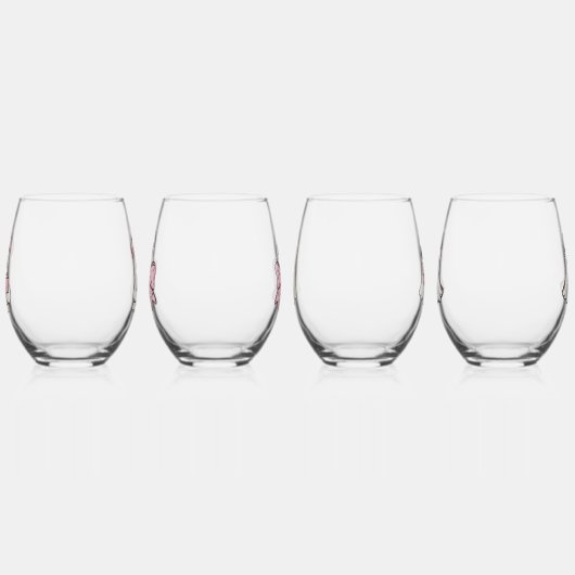 Glam Ghouls Weinglas Ohne Stiel (Links)