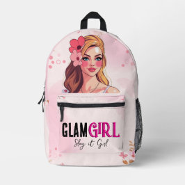 GLAM GIRL BEDRUCKTER RUCKSACK