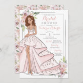 Glam Girl Brautparty Einladung (Vorne/Hinten)